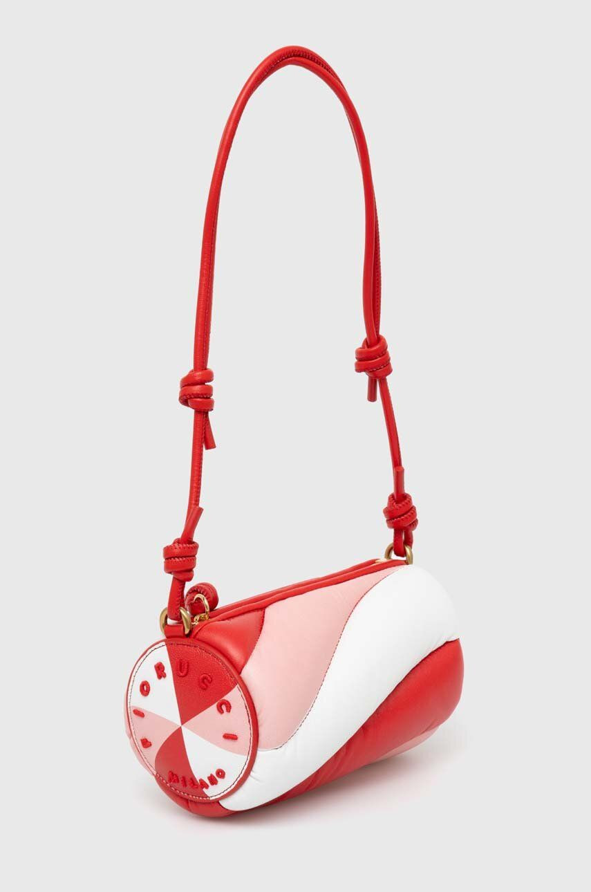 Kožená kabelka Fiorucci Tricolor Leather Mini Mella Bag červená farba, U01FPABA002LE04MU01