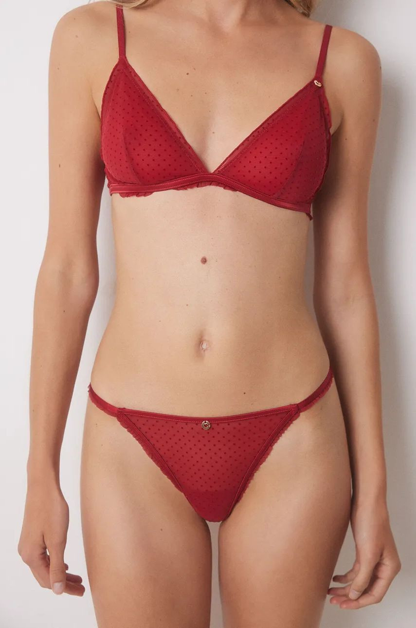 Tangá women'secret RED XMAS LA VECINA RUBIA červená farba, 5358623