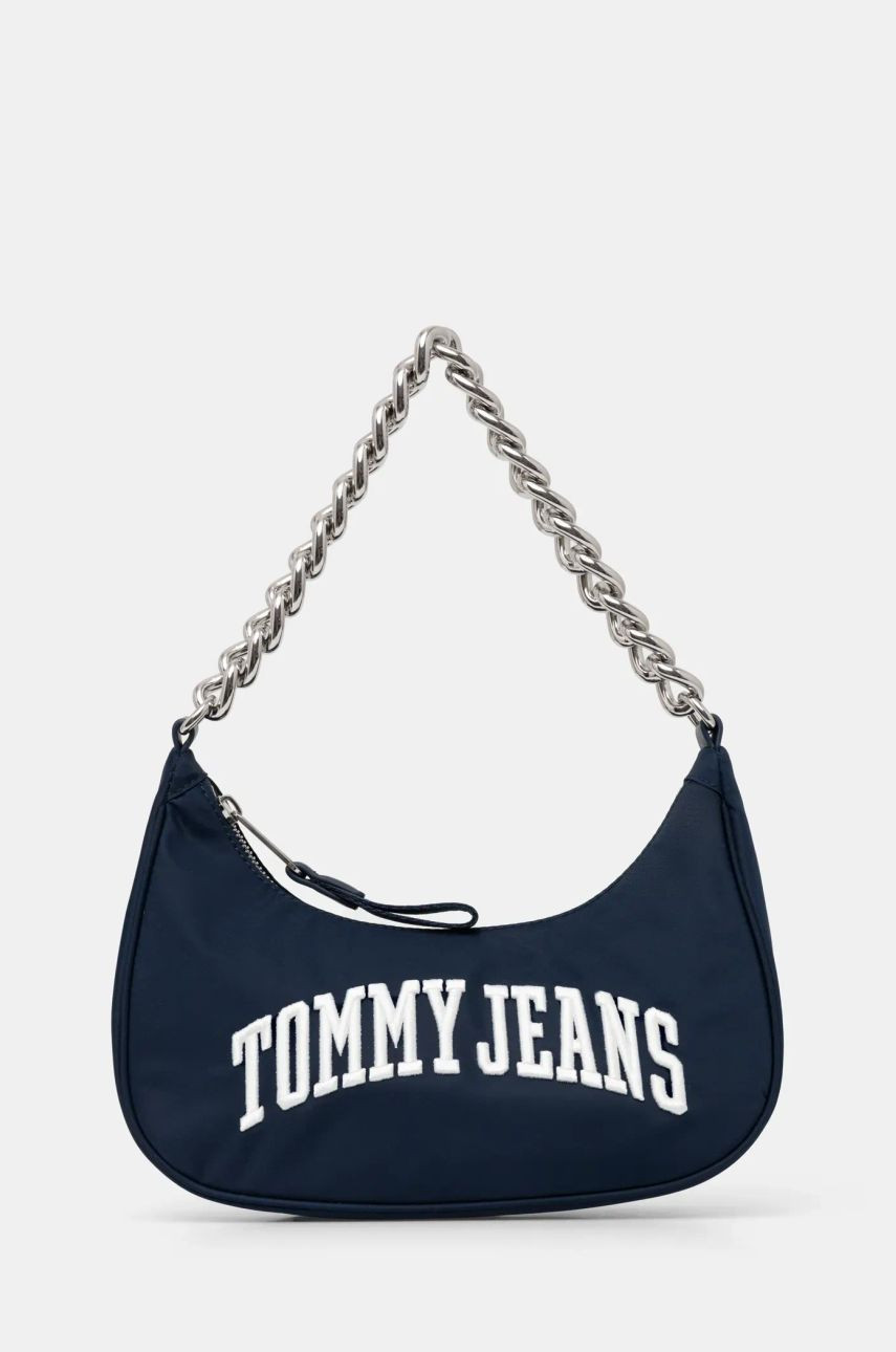 Kabelka Tommy Jeans tmavomodrá farba, AW0AW16983