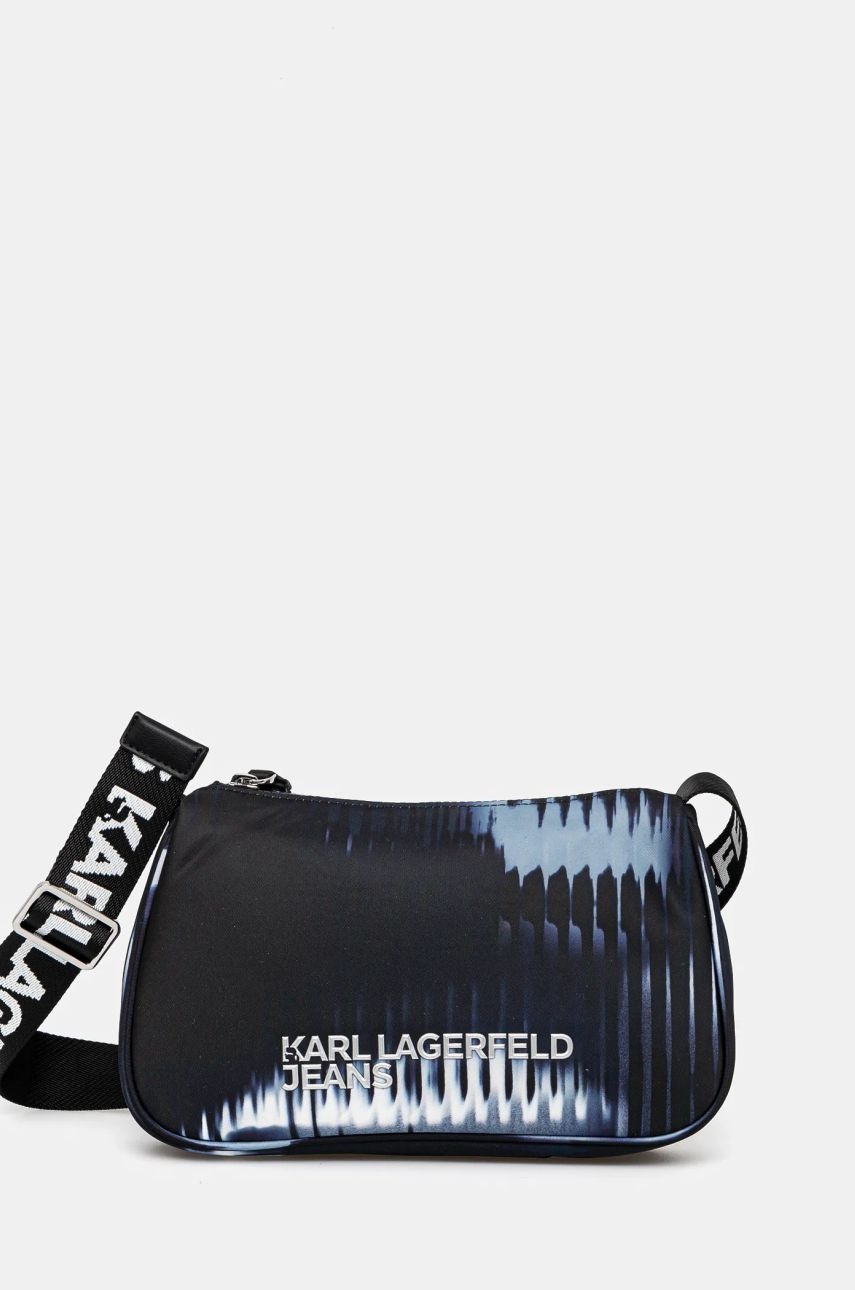 Kabelka Karl Lagerfeld Jeans čierna farba, A1W30319