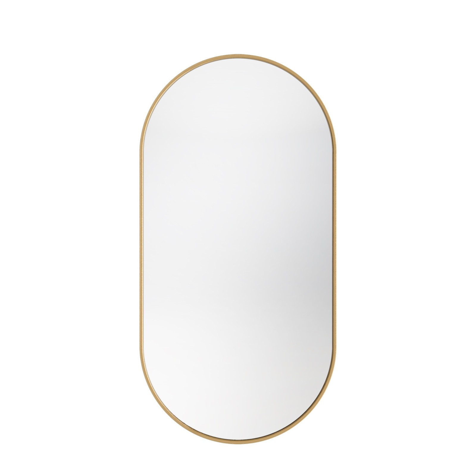 Oválné zrcadlo Luna 45 cm zlaté