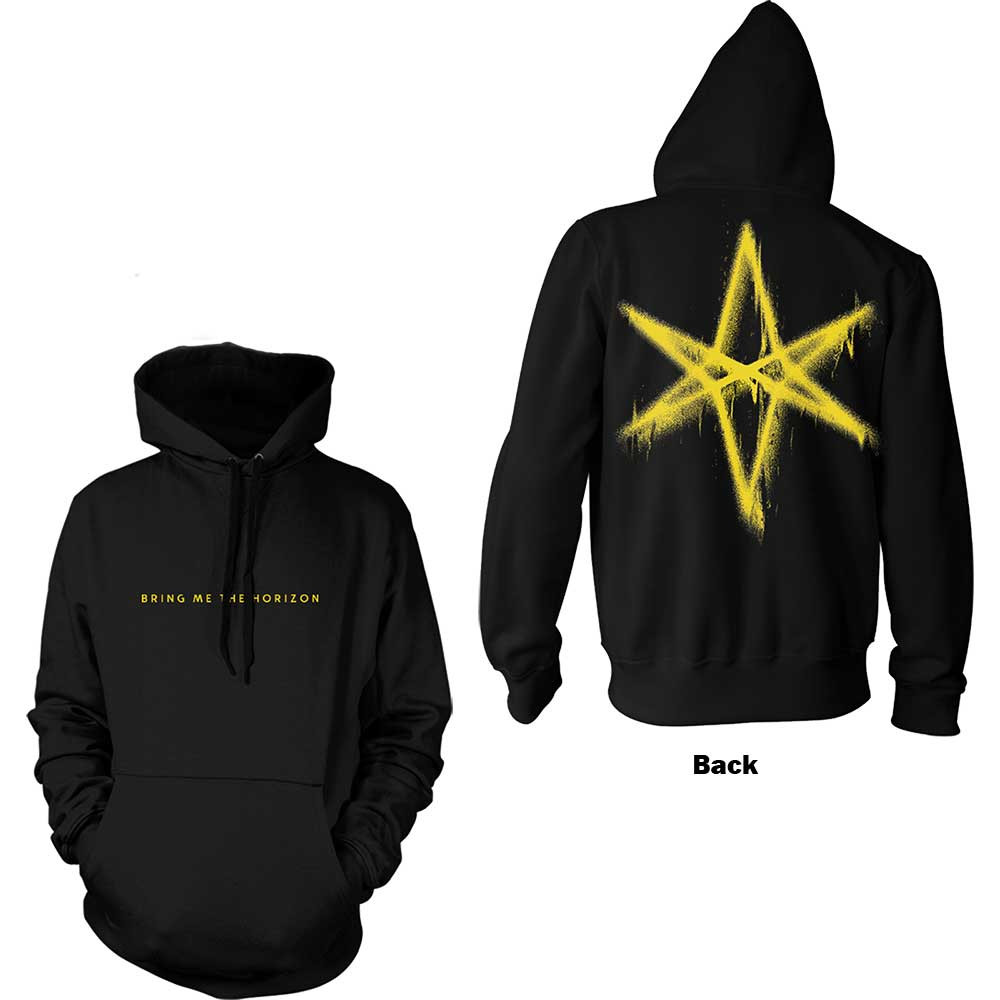 Bring me the horizon mikina Spray Hex Čierna S