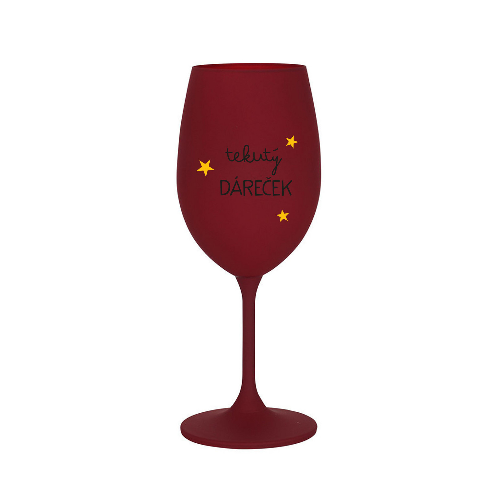 TEKUTÝ DÁREČEK - bordo sklenice na víno 350 ml