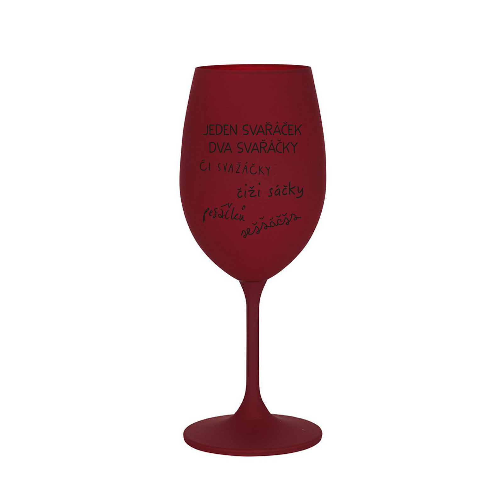 SVAŘÁČEK - bordo sklenice na víno 350 ml