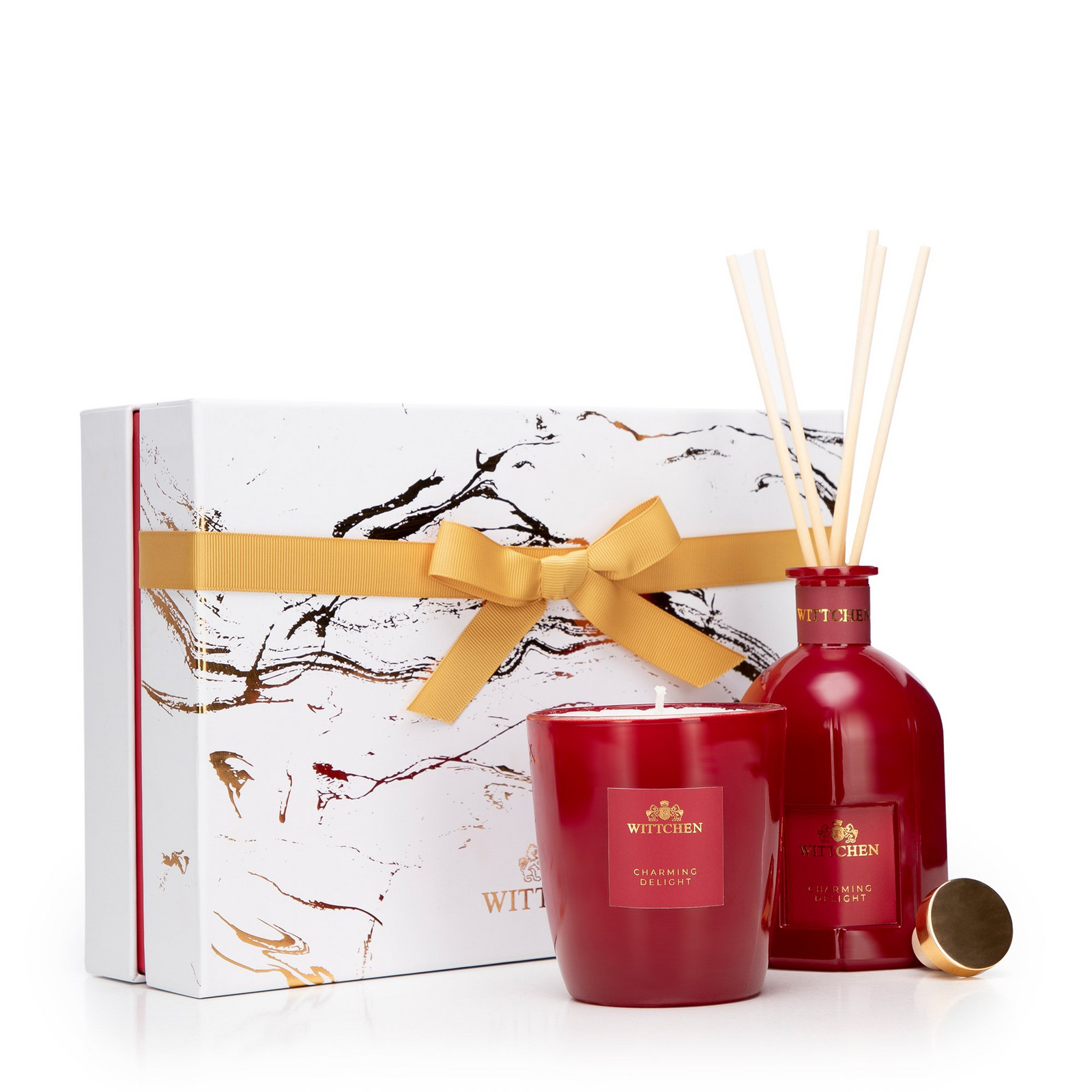 Zestaw - świeca sojowa i dyfuzor Charming Delight 1-HS-102-3