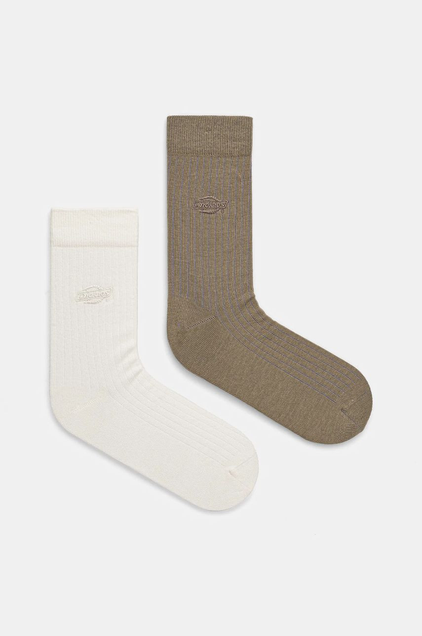 Ponožky Dickies RIB 2-pak béžová farba, DK0A4Z3X