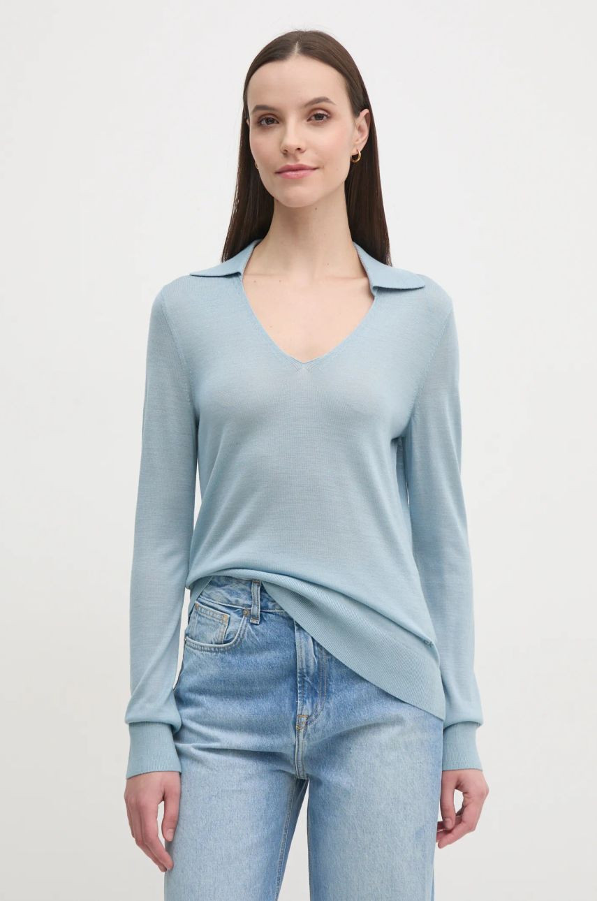Sveter s prímesou vlny Calvin Klein dámsky, tenký, K20K208029