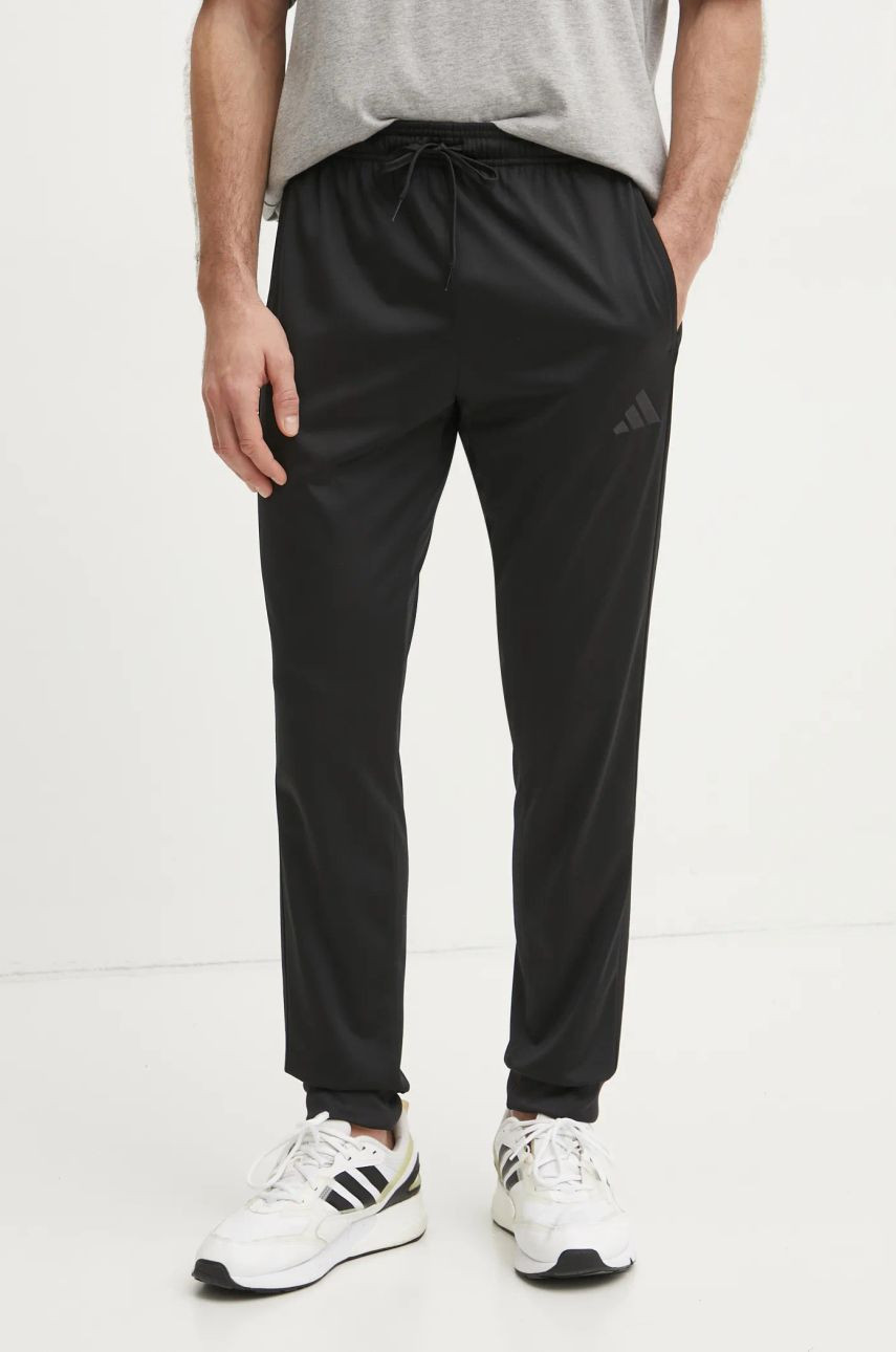 Tepláky adidas M 3S TR RT PT čierna farba, vzorované, JI8810