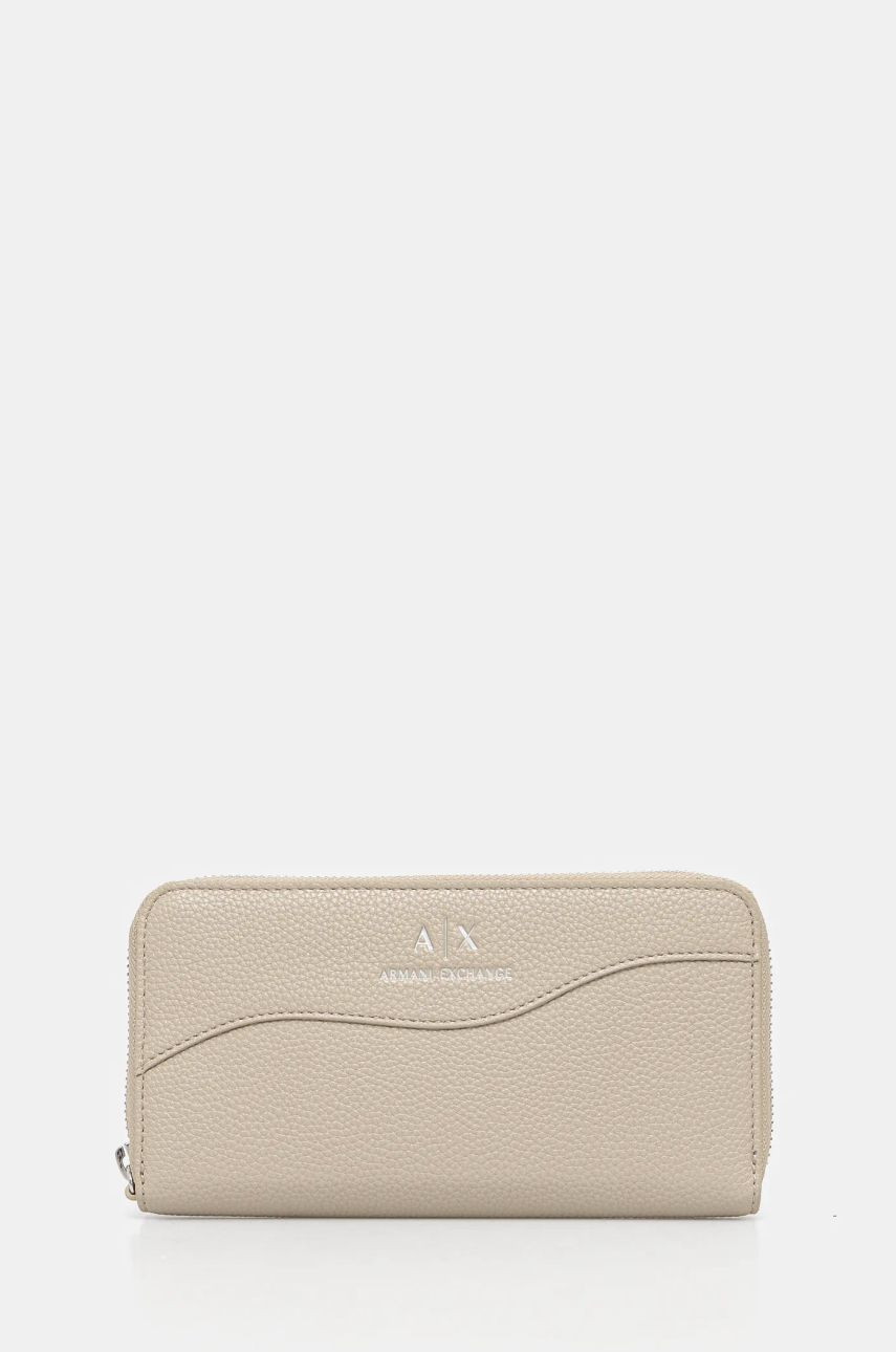 Peňaženka Armani Exchange dámska, béžová farba, 948068 CC783
