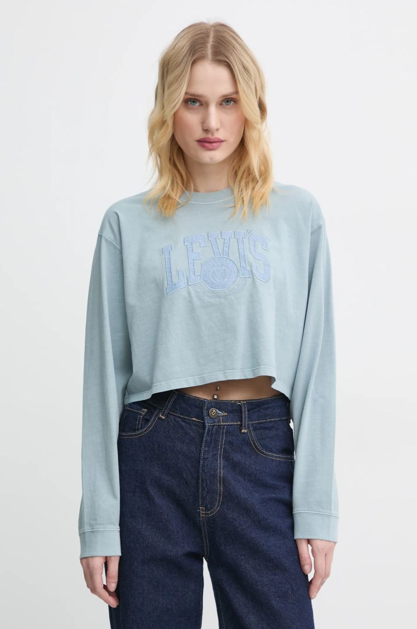 Bavlnené tričko s dlhým rukávom Levi's A9418