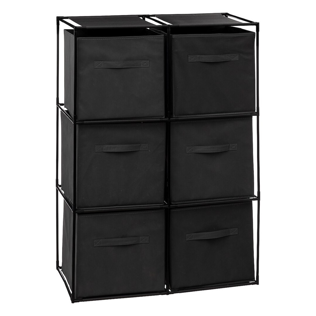 Modulární regál CUBE 98 cm černý