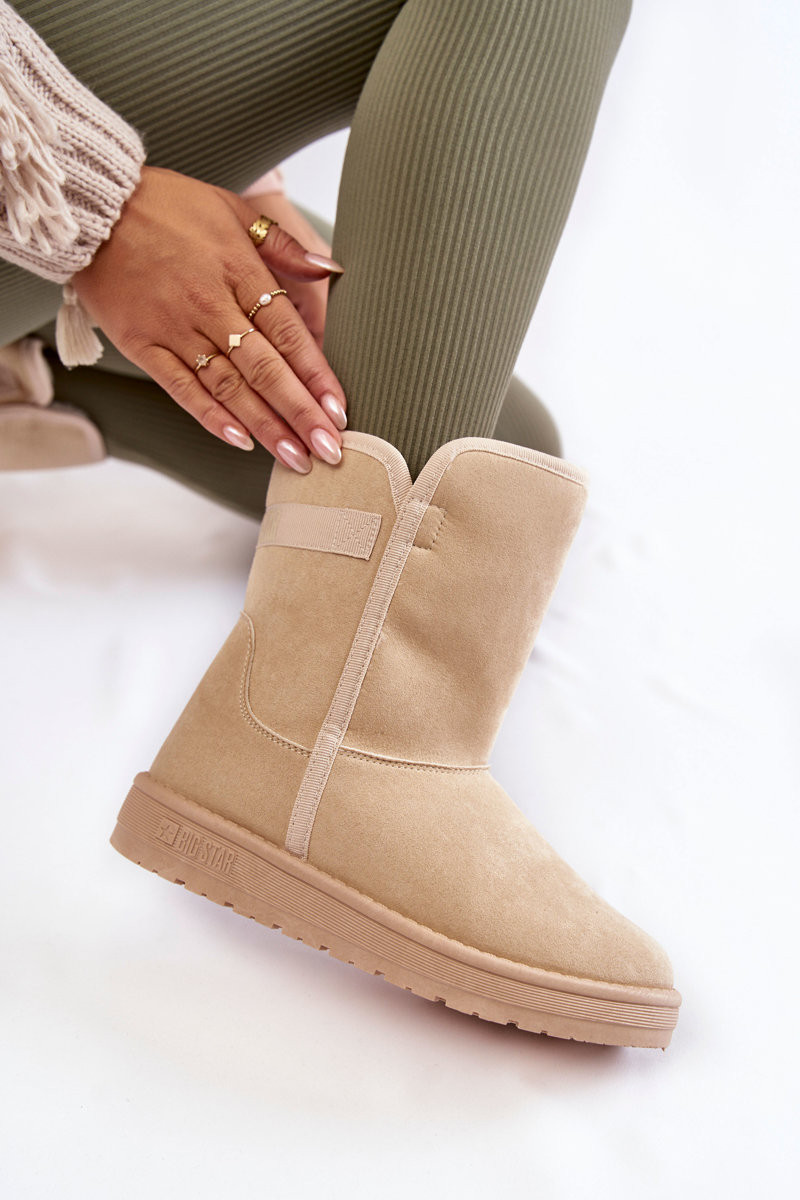 Béžové zateplené snehule Big Star - 37