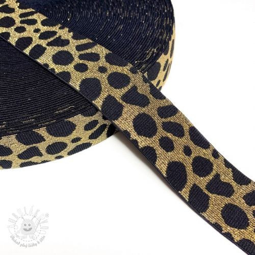 Guma hladká 4 cm Cheetah gold