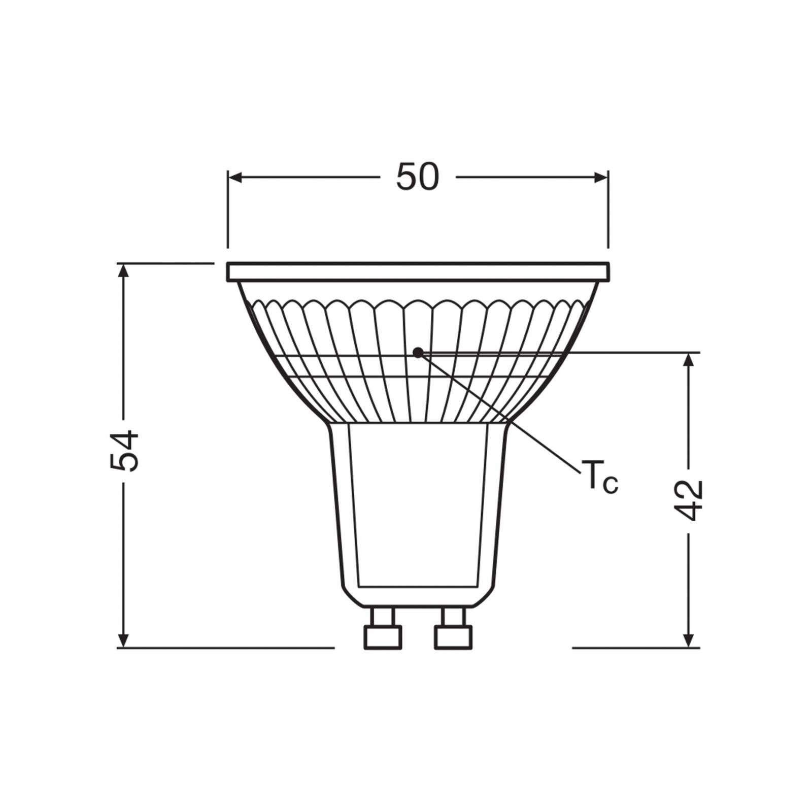 Žiarovka OSRAM LED Reflektor GU10 2,6 W 36° 827 číra