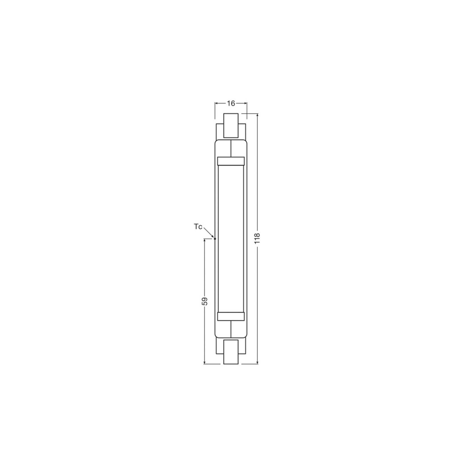 OSRAM LED žiarovka tyčová R7s 117,6 mm 8W 827 Slim Line