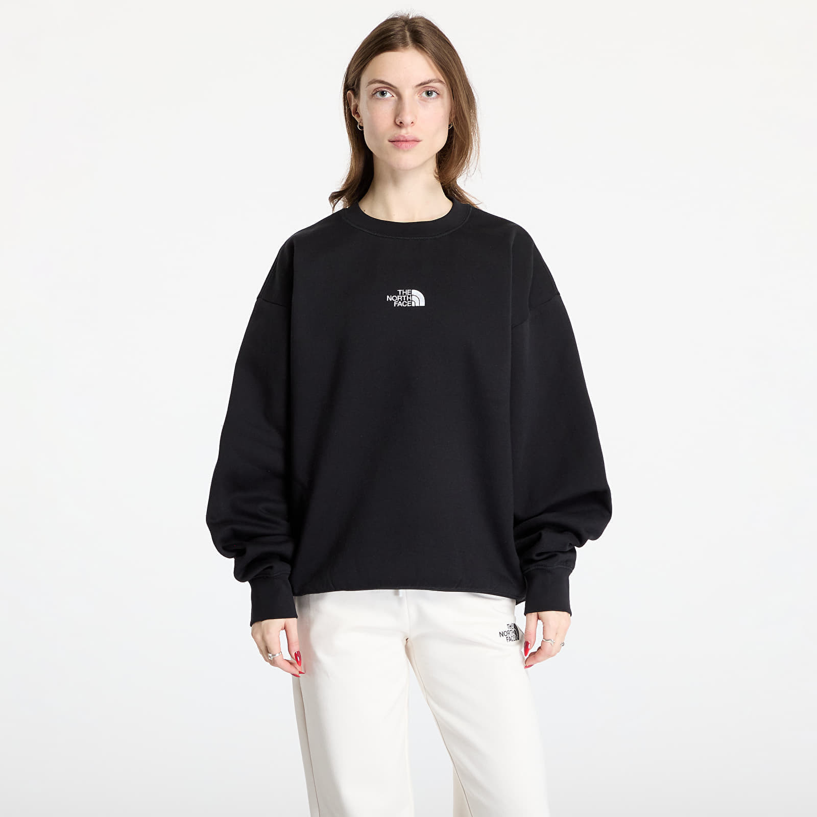 Mikina The North Face Essential Oversized Crew TNF Black M