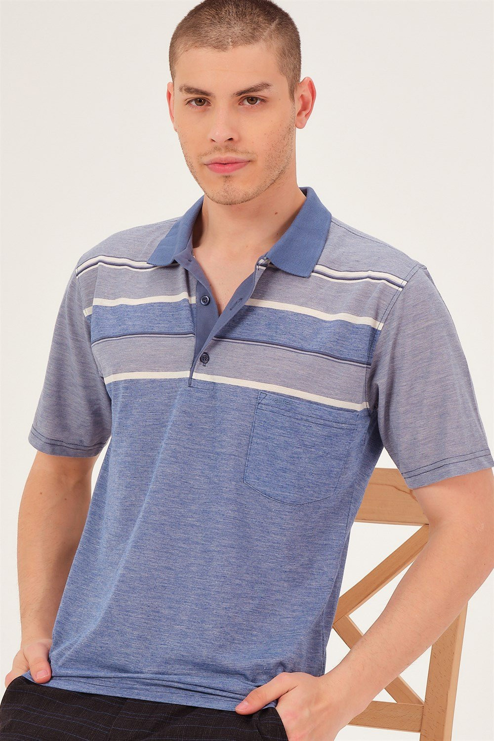 T0721 DEWBBERY MEN'S T-SHIRT-BLUE