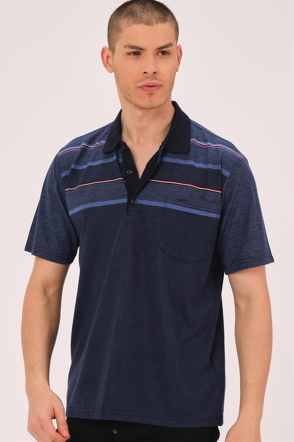 T0721 DEWBBERY MEN'S T-SHIRT-INDIGO