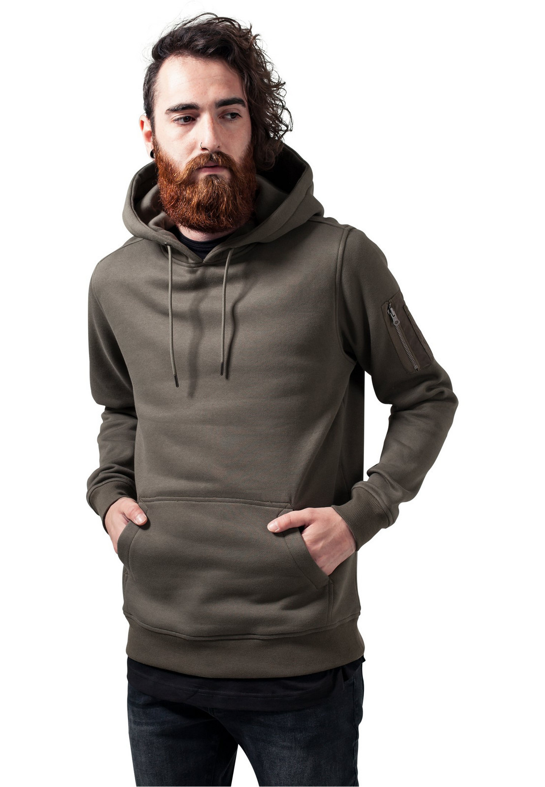 Sweat Bomber Hoody Olive