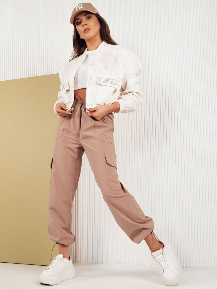 Dámske padákové nohavice MITON Farba béžová DSTREET