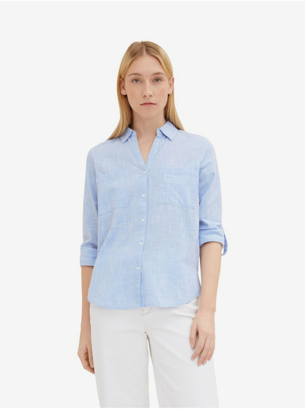 Blue women's checkered shirt Tom Tailor - Women's