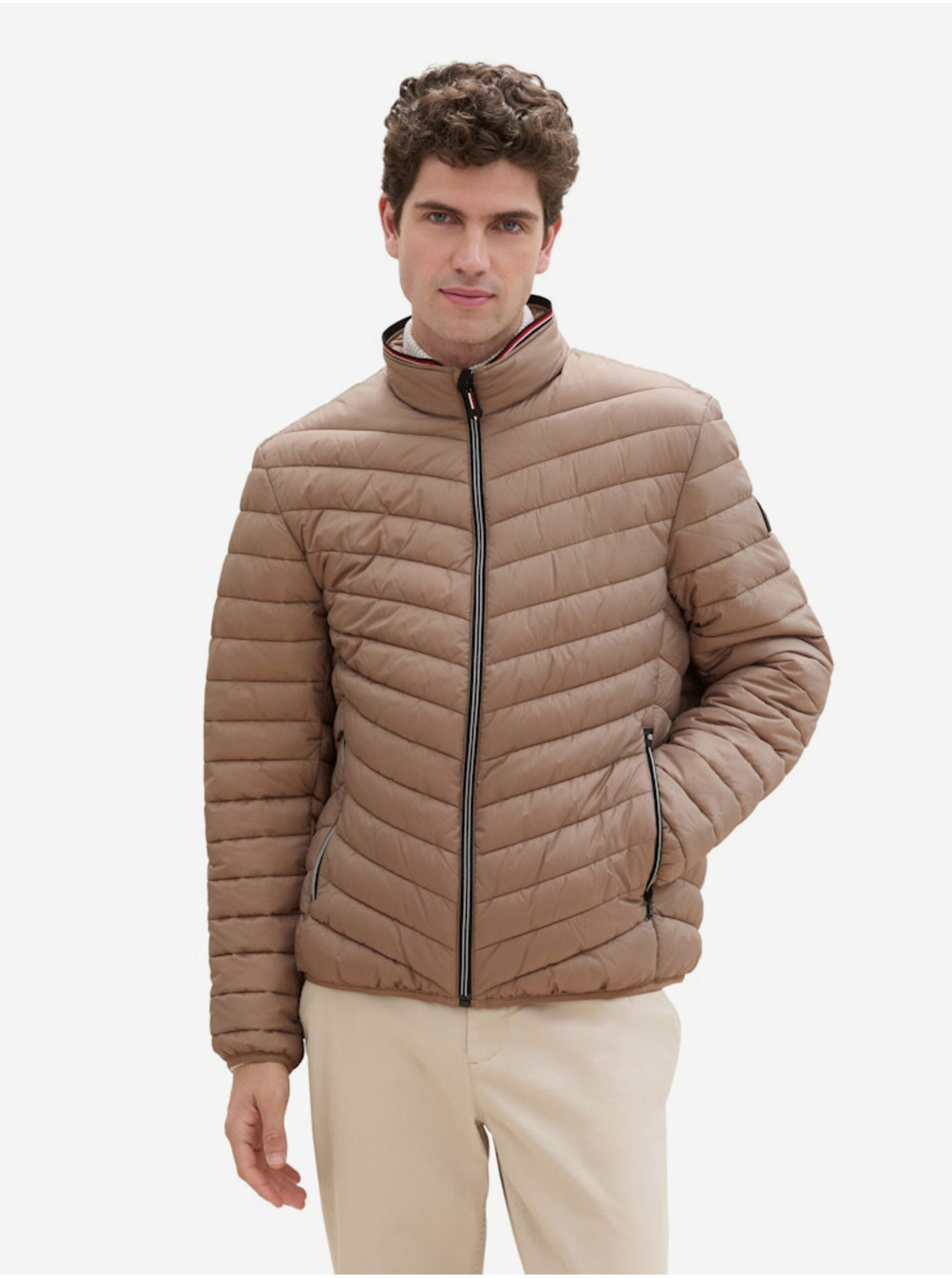 Beige men's quilted jacket Tom Tailor - Men's