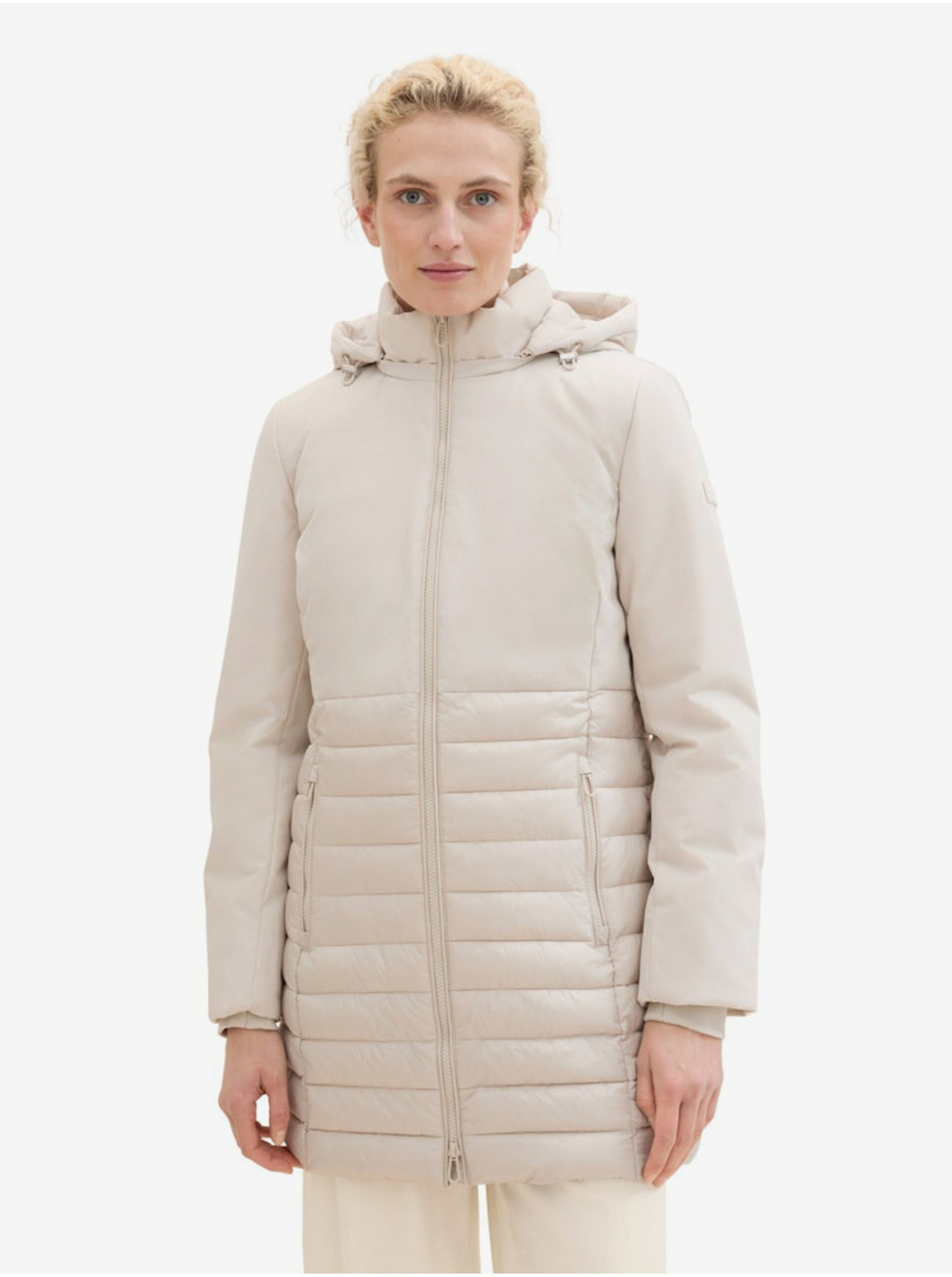 Cream women's quilted coat Tom Tailor - Women's