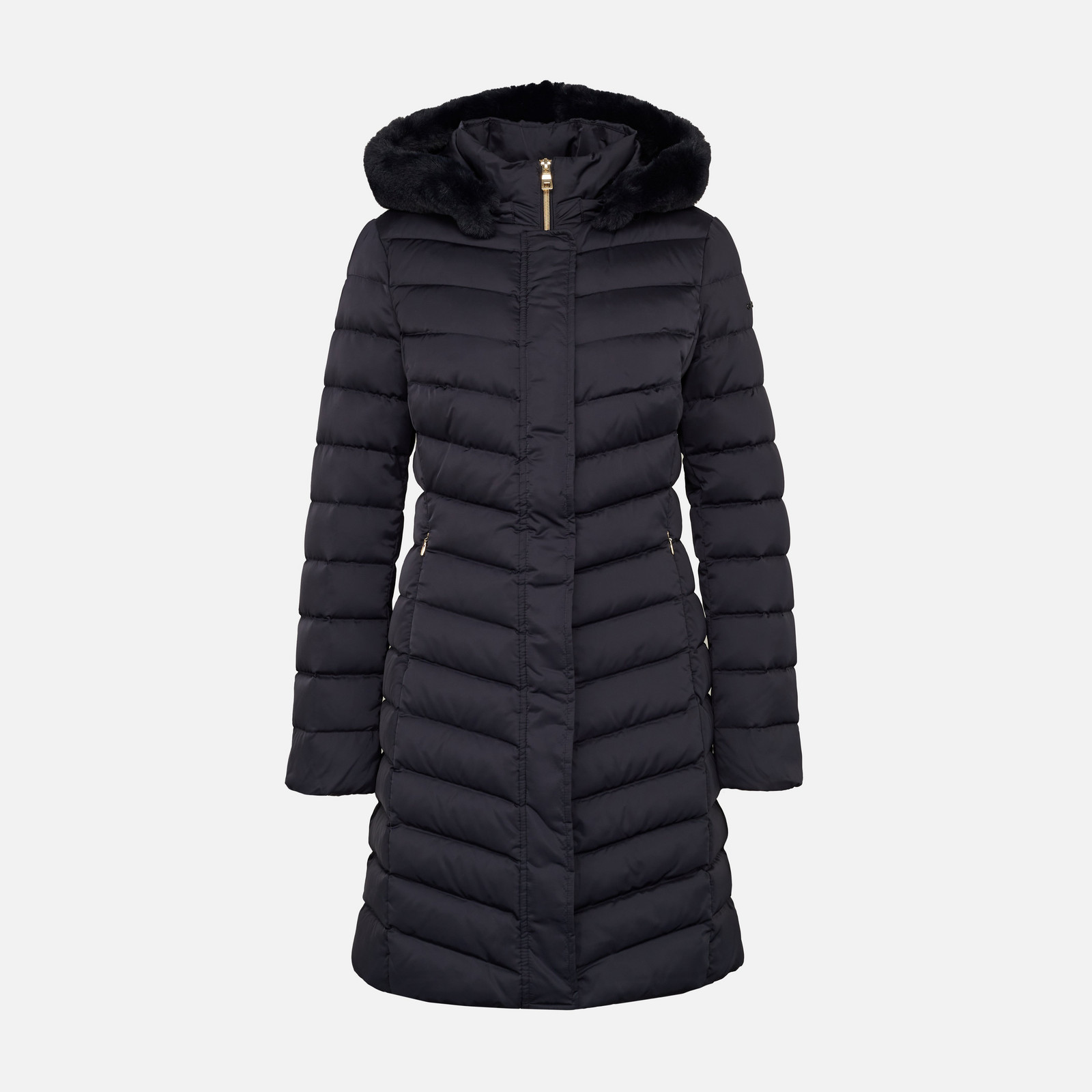 Dark blue women's down jacket Geox Bettanie - Women's