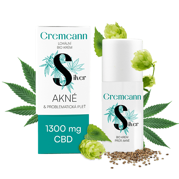 CREMCANN SILVER 1 300 mg lokálny bio krém na problematickú pokožku - 30 ml - Annabis