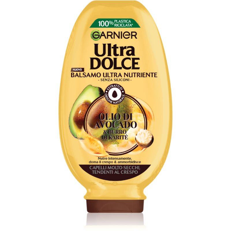 Garnier Ultra Doux Avocado Oil and Shea Butter kondicionér pre vlnité a kučeravé vlasy 200 ml