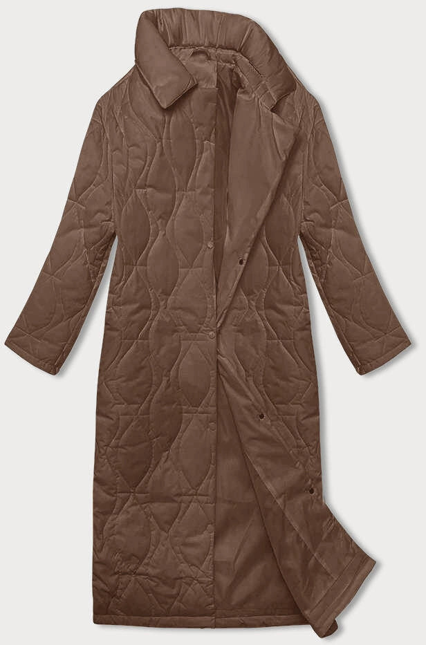 Dámsky hnedý kabát Overzise (5M3177-502) odstíny hnědé S (36)