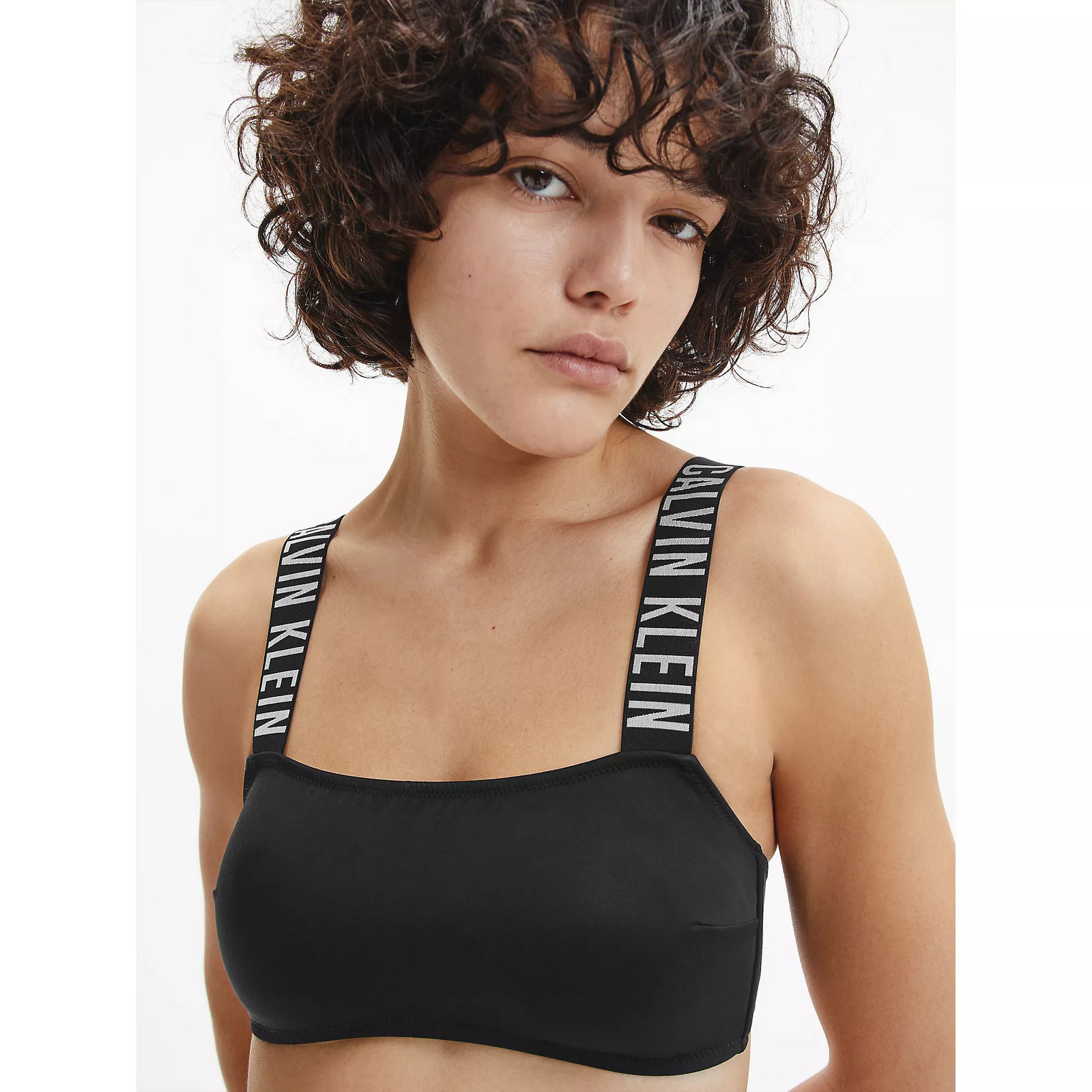 Dámsky top BANDEAU-RP KW0KW01825BEH Black - Calvin Klein S