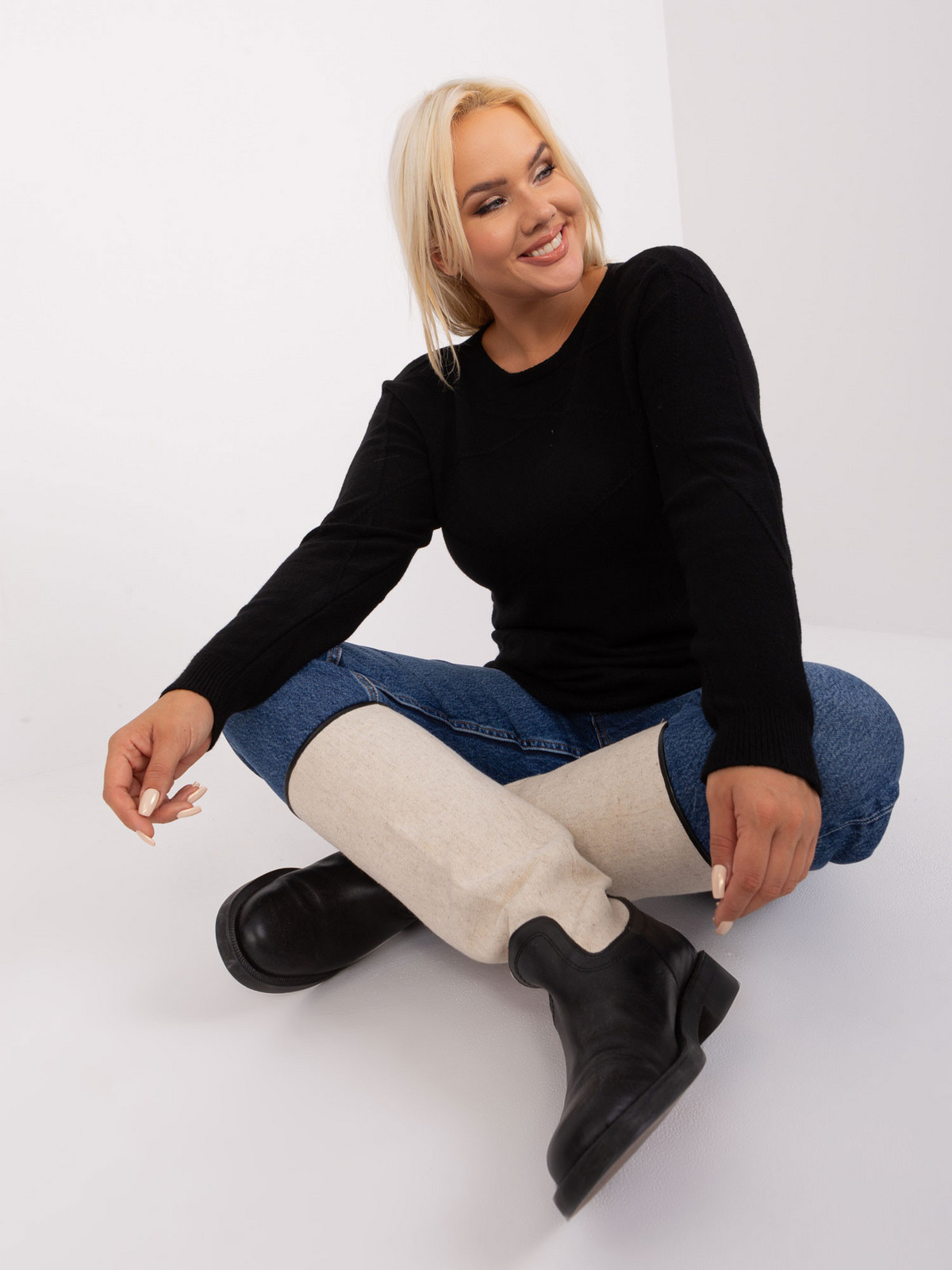 PM SW PM 3905 jumper.13 čierna XL/XXL