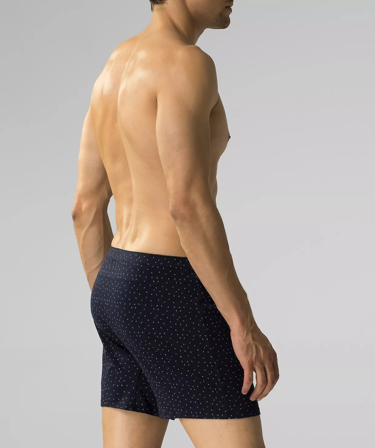 Atlantic pánske boxerky 2MBX-061 A'2 S-2XL námořnická modrošedá melanž XL