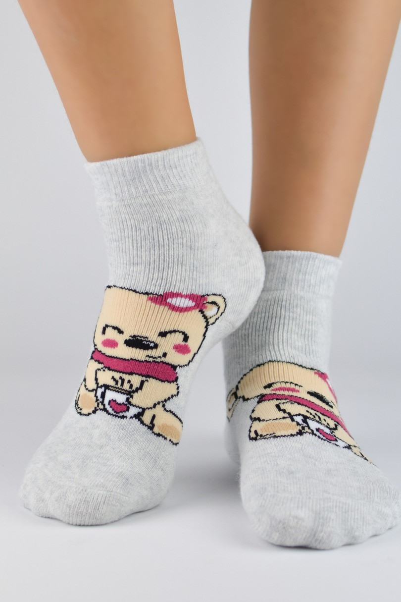 Noviti SF006 Dievčenské froté ponožky ABS 23-34 mix barev-mix designu 31-34