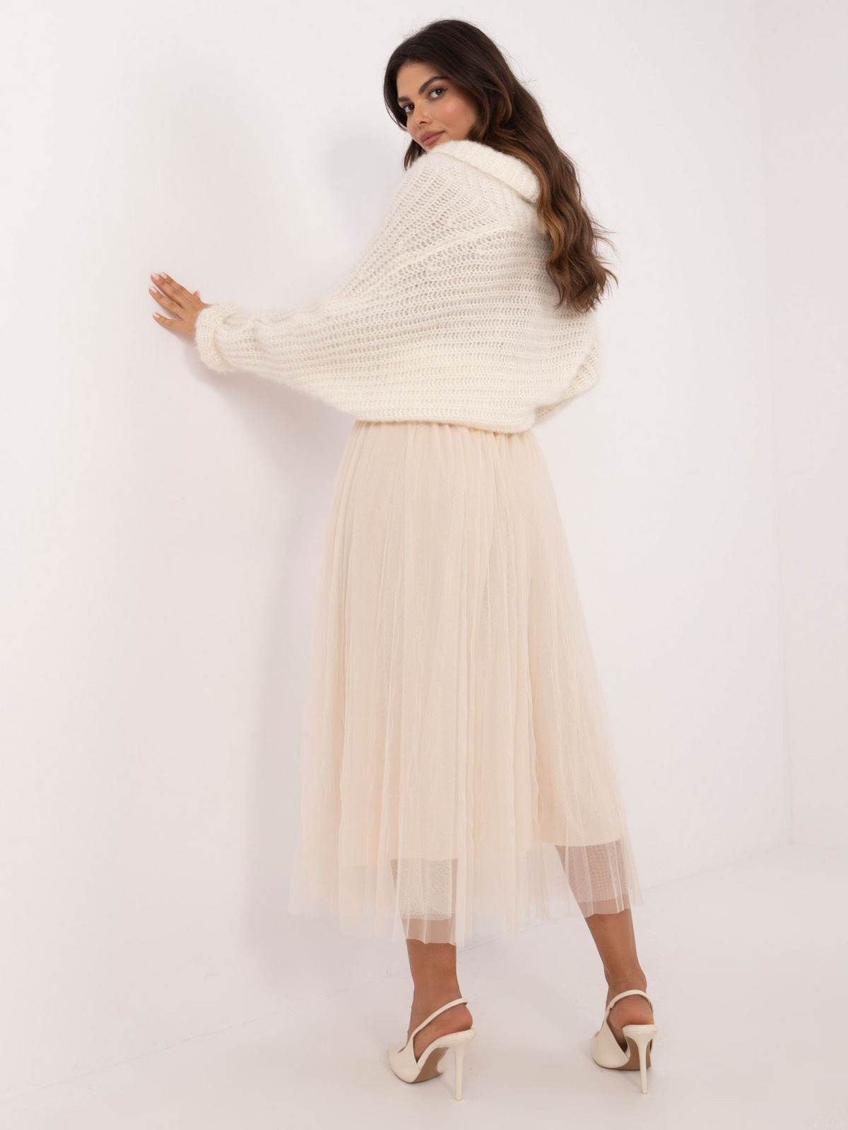 Sukňa TW SD BI 885.99 béžová jedna velikost