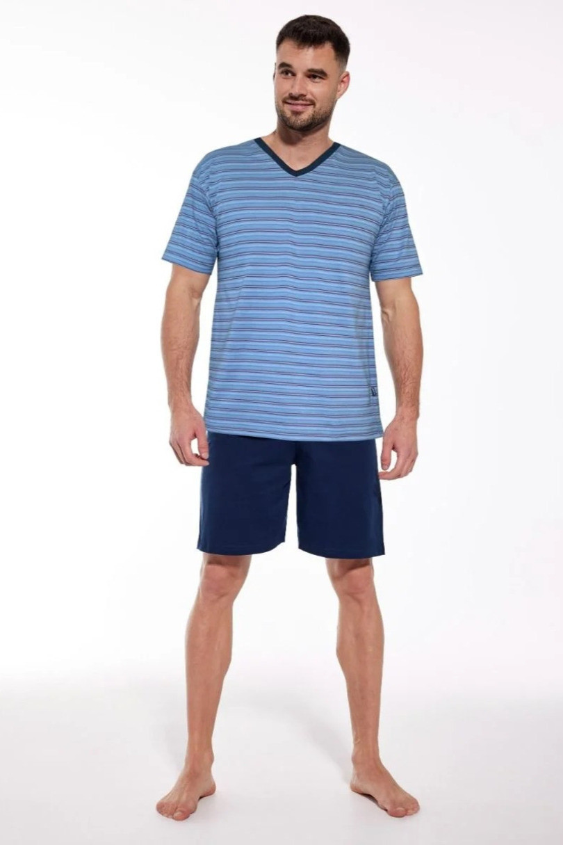 Pánske pyžamo 330 J/Z 24 5-7XL tmavě modrá 6XL