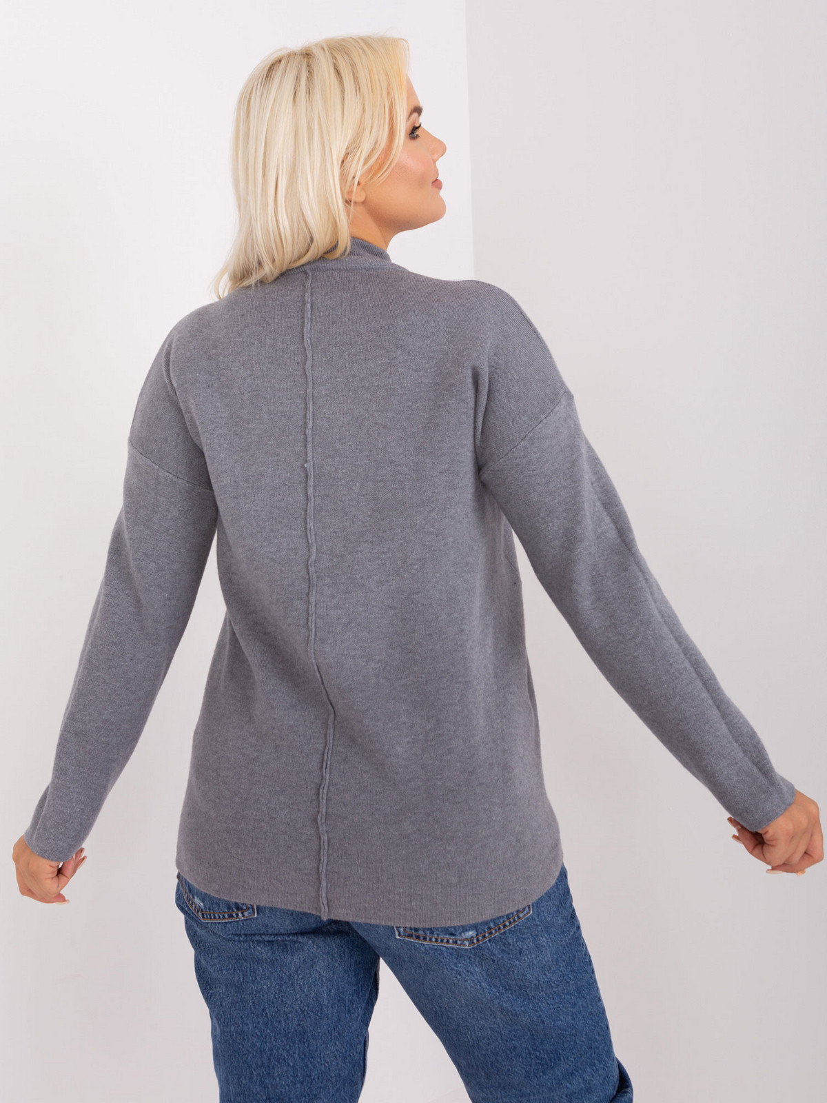 PM SW PM717 Sveter.20 tmavo šedá XL/XXL