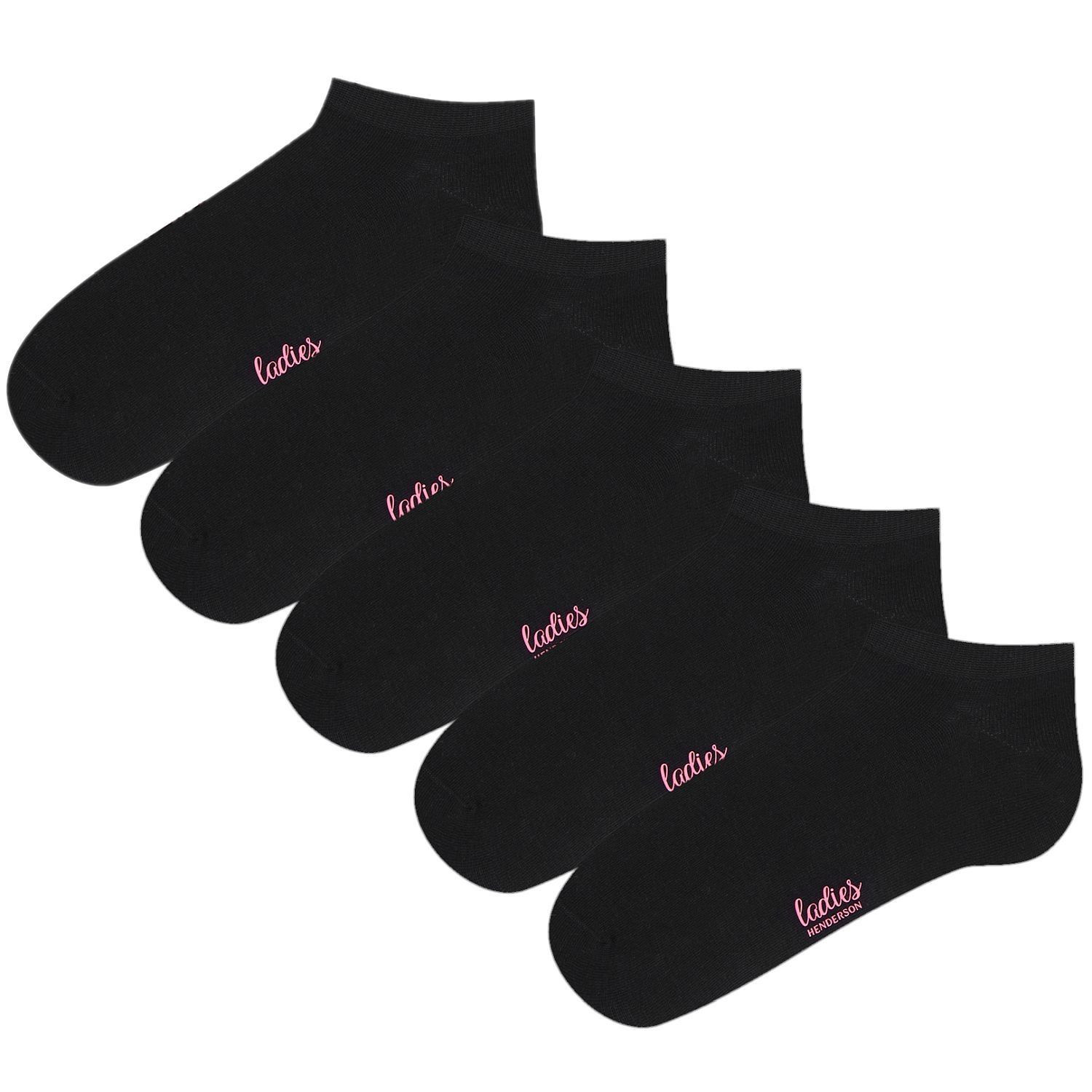 Dámske ponožky 5 pack 41607 Astria black - HENDERSON černá 39/41