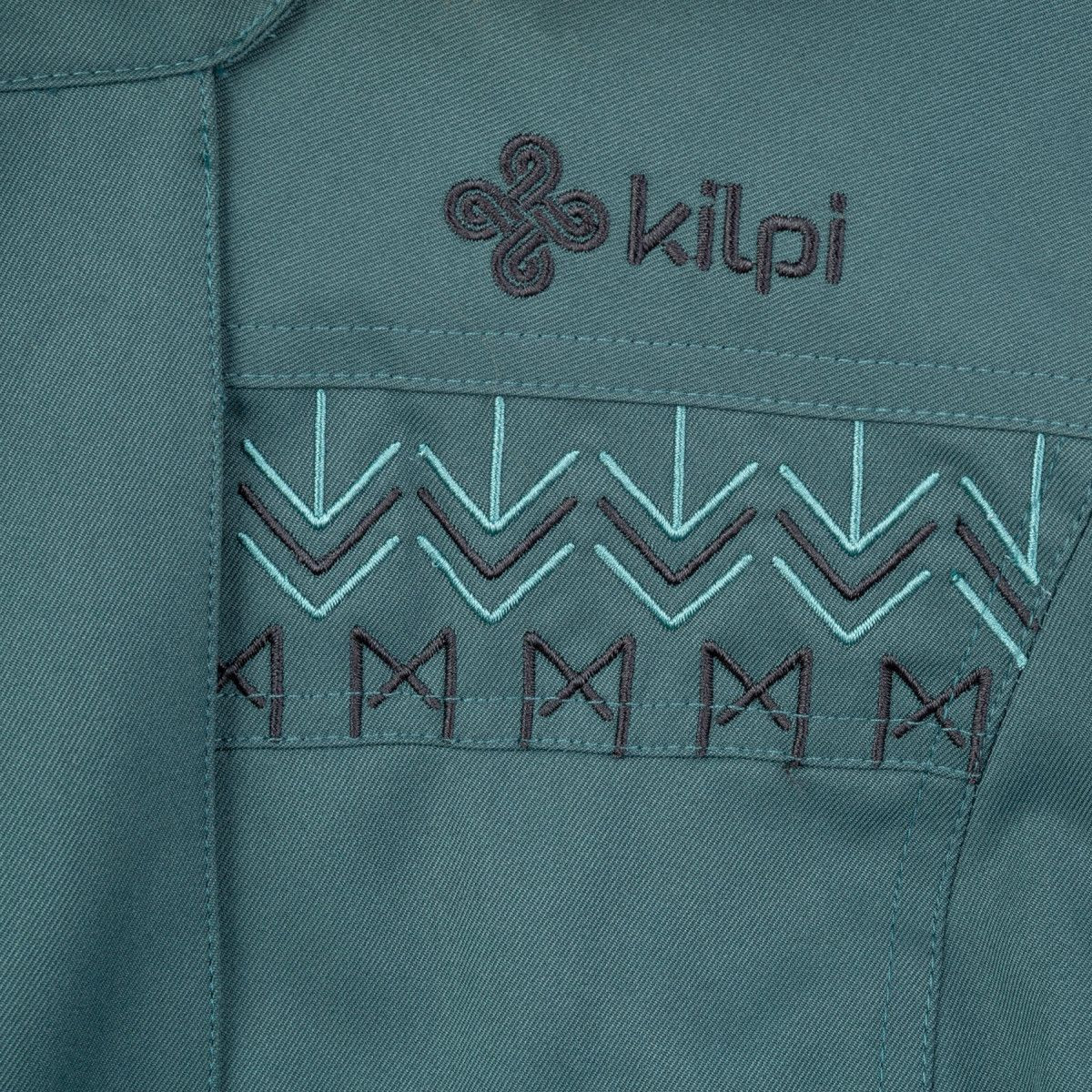 Dámsky zimný kabát PERU-W Dark Green - Kilpi 38 tmavě zelená