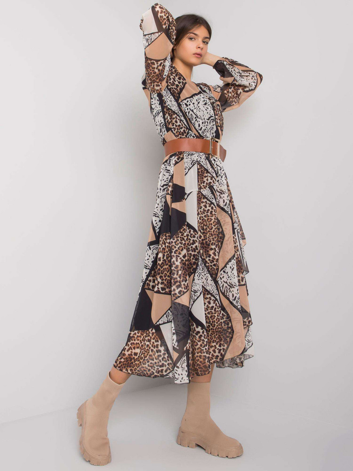 Šaty LC SK 22K 3038.78P čierno-béžové - FPrice XL