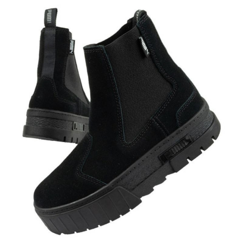 Dámske topánky Mayze Chelsea Suede W 382829 01 Black - Puma 40 černá