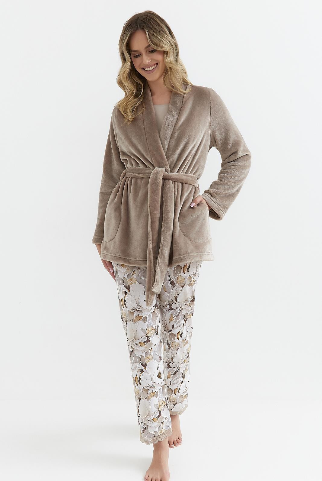 Dámsky župan Cana 140 M-XL taupe XL