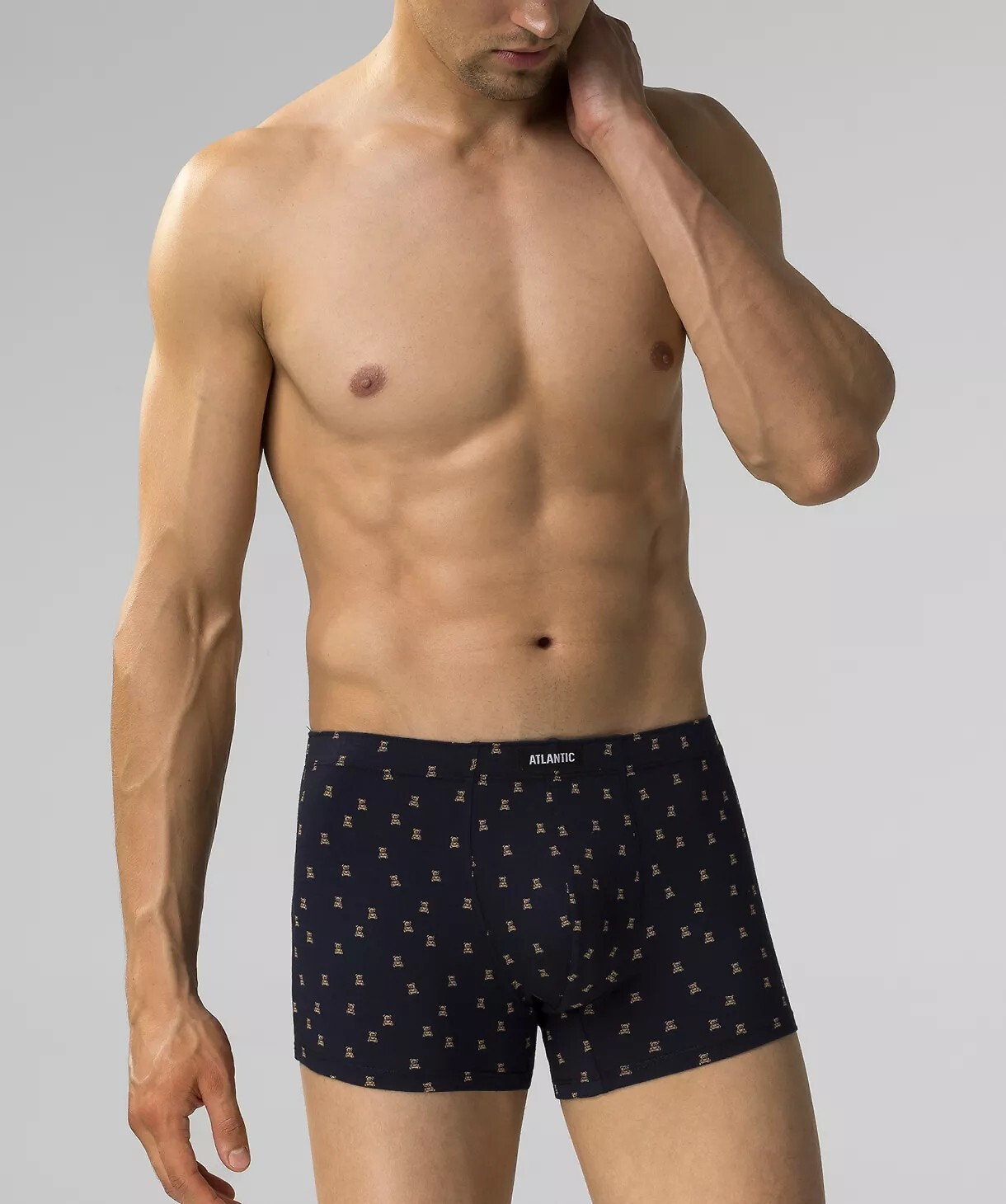 Atlantic pánske boxerky 3MH-201 A'3 S-2XL tmavě modrá-vínově zelená M