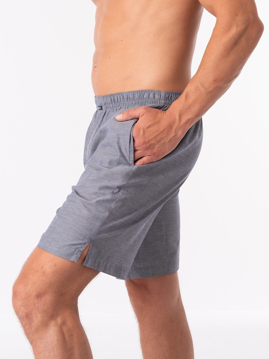Pánske pyžamové šortky Key MXC 116 B24 M-2XL šedá L