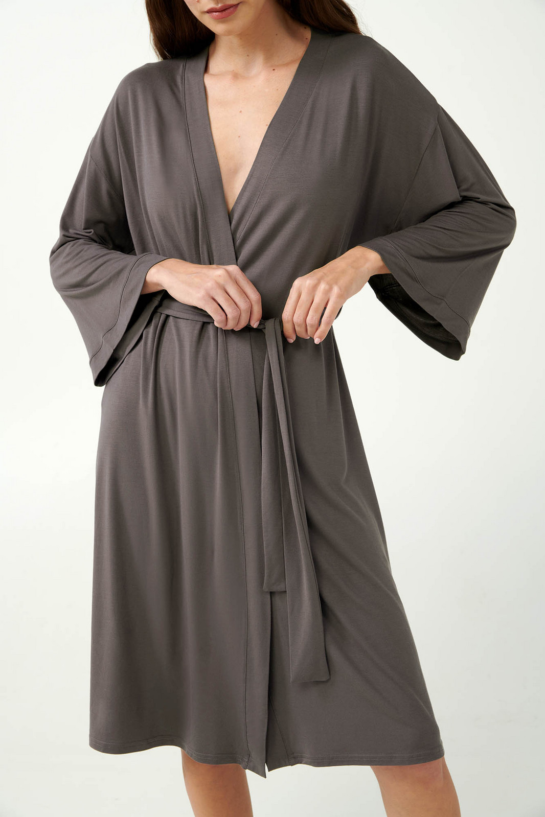 Vamp - Župan s dlhými rukávmi 21045 - Vamp gray mauve M