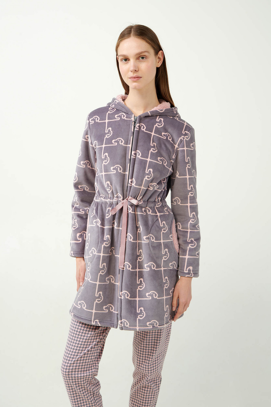 Vamp - Župan na zips s kapucňou 21481 - Vamp gray thunder S