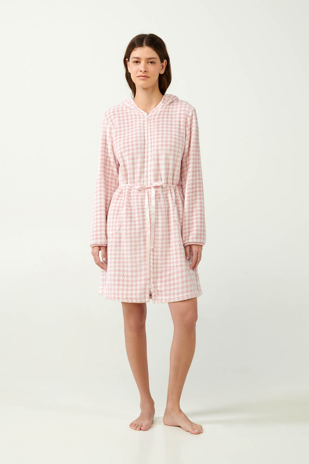 Vamp - Župan na zips s kapucňou 21420 - Vamp pink peach S