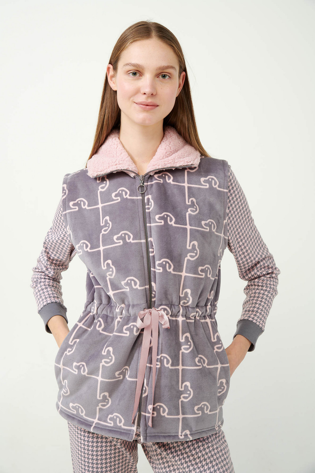 Vamp - Dámska vesta s potlačou 21480 - Vamp gray thunder S