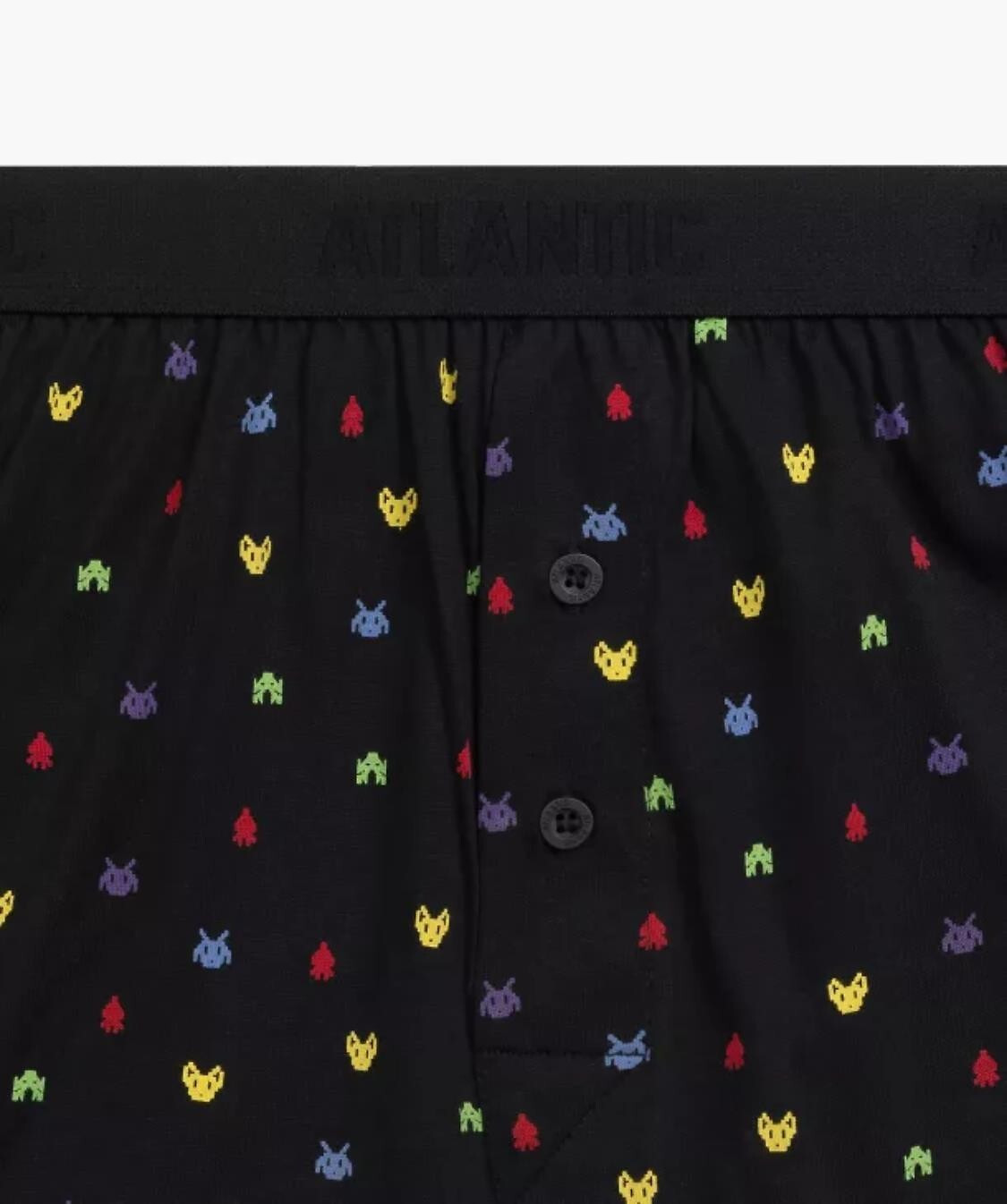 Pánske boxerky Atlantic 2MBX-055 A'2 S-2XL černo-černá S